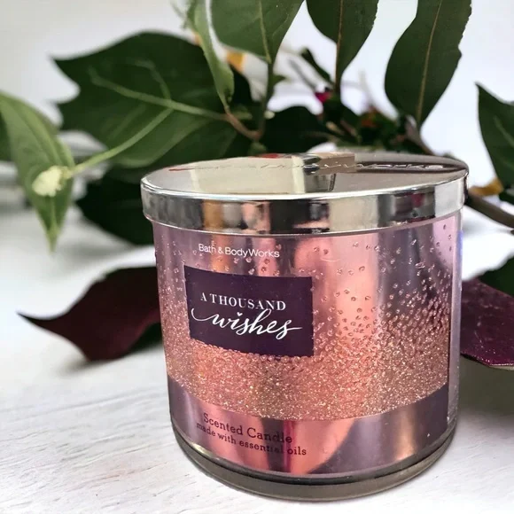 NWT Bath & Body Works A THOUSAND WISHES Large 3-Wick Candle 14.5 oz - Picture 4 of 8